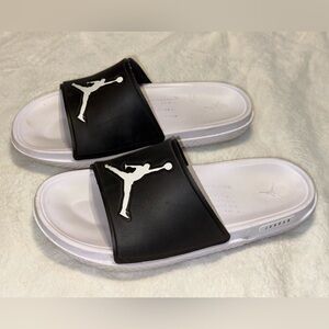 Air Jordan Jumpman Slides In Black And White Size 12